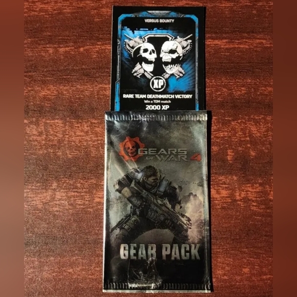 RARE Gears 4 Booster Packs (OPENED) - Picture 2 of 11